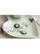 Fashion Retro Baroque Simple Dancing White Pearl Lace Female Armband