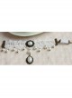 Fashion Retro Baroque Simple Dancing White Pearl Lace Female Armband