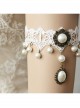 Fashion Retro Baroque Simple Dancing White Pearl Lace Female Armband