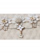 Bride Fashion White Lace Tassel Pearl Cherry Blossom Palace Retro Female Armband
