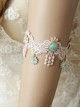 Light Pink Lace Fashion Retro Crown Colored Flowers Female Armband
