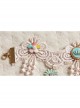 Light Pink Lace Fashion Retro Crown Colored Flowers Female Armband