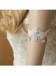Light Pink Lace Fashion Retro Crown Colored Flowers Female Armband
