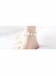 Fashion Personality Simple Leisure Vacation White Lace Conch Female Ankle Ring