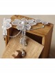 Fashion Retro Baroque White Tassel Bride Wedding Lace Flower Crystal Pearl Armband