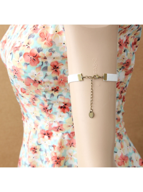 Fashion Retro Wedding Dress Bride White Pearl Red Diamond Lace Exaggerated Personality Armband