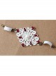 Fashion Retro Wedding Dress Bride White Pearl Red Diamond Lace Exaggerated Personality Armband