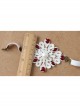 Fashion Retro Wedding Dress Bride White Pearl Red Diamond Lace Exaggerated Personality Armband