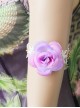 Retro Fashion Festival Dancing Purple Flower White Lace Female Armband