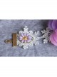 Retro Fashion Festival Dancing Purple Flower White Lace Female Armband