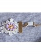 Retro Fashion Festival Dancing Purple Flower White Lace Female Armband