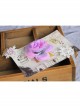 Retro Fashion Festival Dancing Purple Flower White Lace Female Armband