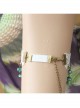 Retro Fashion Festival Dancing Purple Flower White Lace Female Armband