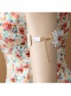 Fashion Leisure Seaside Beach Vacation White Lace Pink Flowers Female Armband