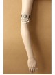 Fashion Nightclub Prom Retro Golden Lace White Pearl Female Armband