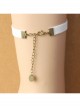 Fashion Nightclub Prom Retro Golden Lace White Pearl Female Armband
