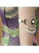 Fashion Nightclub Prom Retro Golden Lace White Pearl Female Armband
