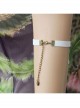 Fashion Nightclub Prom Retro Golden Lace White Pearl Female Armband