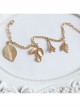 Valentine'S Day Fashion Retro Personality Female Golden Leaves Tower Anklet