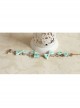 Retro Fashion Cute Green Bow Golden Lace Flower Female Anklet