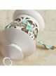 Retro Fashion Cute Green Bow Golden Lace Flower Female Anklet