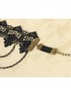 Handmade Retro Fashion Gothic Love Christmas Tree Black Lace Tassel Female Armband