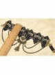 Handmade Retro Fashion Gothic Love Christmas Tree Black Lace Tassel Female Armband