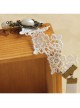 Retro Fashion Baroque Bride White Pearl Lace Flower Wedding Dress Female Armband