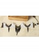 Fashion Casual Retro Bride Wedding Dress Dancing White Lace Pearl Black Rivet Armband