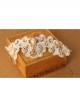 Fashion Handmade Retro White Lace Flower Pearl Female Rose Gold Leaf Female Anklet