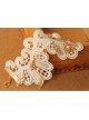 Fashion Handmade Retro White Lace Flower Pearl Female Rose Gold Leaf Female Anklet
