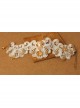 Fashion Handmade Retro White Lace Flower Pearl Female Rose Gold Leaf Female Anklet