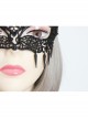 Fashion Retro Black Lace Rivets Grim Reaper Fox Head Beauty Princess Masquerade Half Face Mask