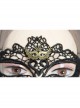 Fashion Retro Black Lace Rivets Grim Reaper Fox Head Beauty Princess Masquerade Half Face Mask