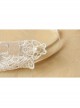Bride Fashion Retro White Pearl Lace Flower Long Wedding Dress With Ring Female Gloves Bracelet