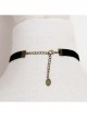 Fashion Retro Exaggerated Simple Skull Black Velvet Rope Female Short Necklace