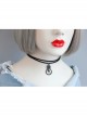 Baroque Fashion Retro Beauty Head Black Velvet Rope Simple All-Match Female Short Necklace