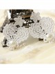Baroque Palace Retro Fashion Personality Queen White Pearl Lace Flower Female Earrings