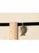 Retro Simple Bronze Owl Black Velvet Rope Fashion Female Short Necklace
