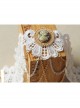 Bride White Lace Beauty Portrait Tassel Retro Lolita Fashion Exaggerated Female Choker