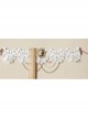 Bride White Lace Beauty Portrait Tassel Retro Lolita Fashion Exaggerated Female Choker