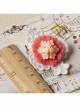 Handmade Retro Fashion Sweet Pink Fabric Flower White Lace Female Brooch