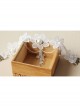 Bride Wedding Fashion White Lace Flower Crystal Tassel Female Necklace