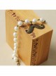 Handmade Fashion Cute White Pearl Mustache Female Anklet