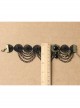 Retro Fashion Punk Gothic Black Lace Resin Drill Tassel Female Anklet