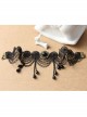 Gothic Fashion Retro All-Match Personality Female Black Lace Fringe Drop Diamond Choker