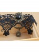 Gothic Palace Retro Fashion Female Black Lace Flower Sun Anklet