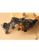Gothic Palace Retro Fashion Female Black Lace Flower Sun Anklet