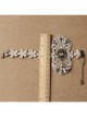 Palace Retro Fashion Party Travel Prom Golden Lace Flower Crystal Female Anklet