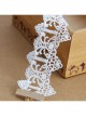 Handmade Fashion Retro Personality Blue Flower White Lace Moon Pendant Female Anklet